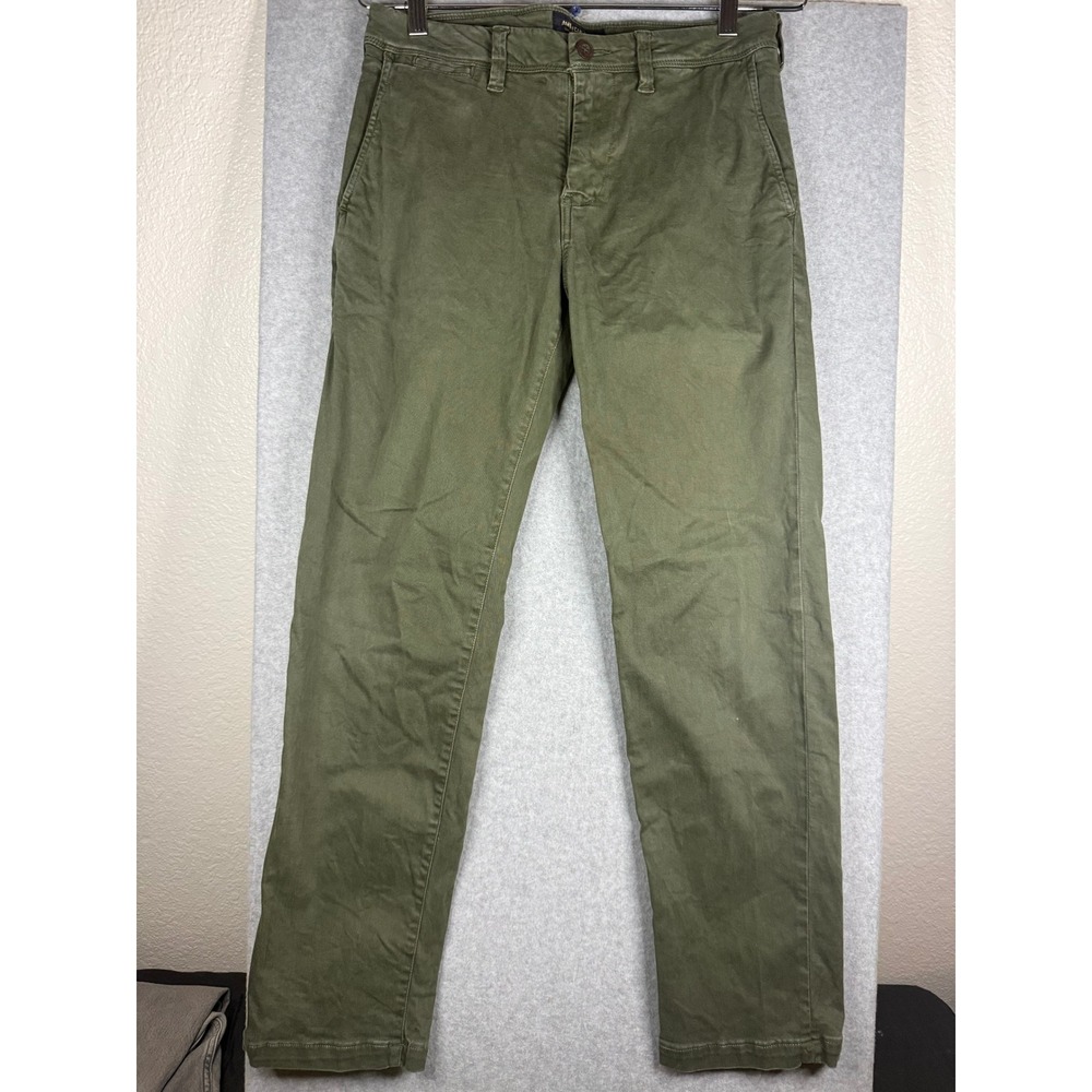 American Eagle Extreme Flex Slim Chino Pants Mens 28x30 Olive Green Stretch